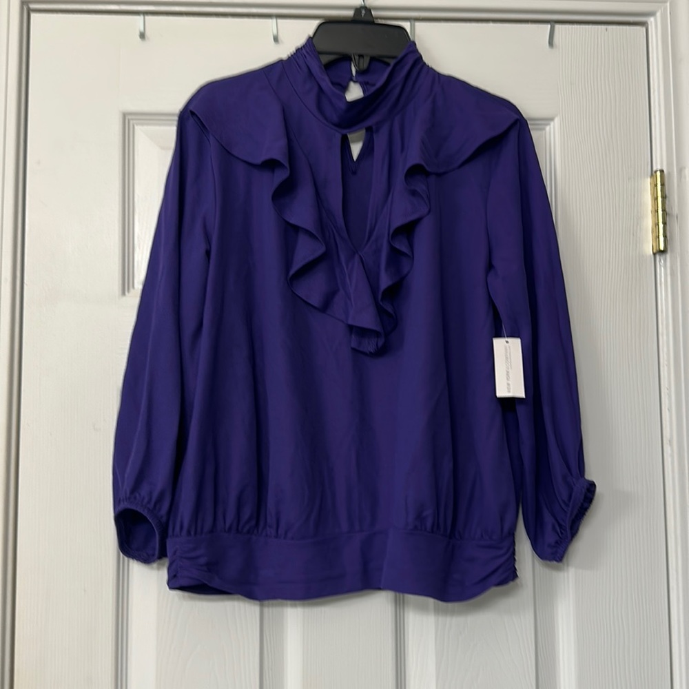 NY & Co Purple Top NWT